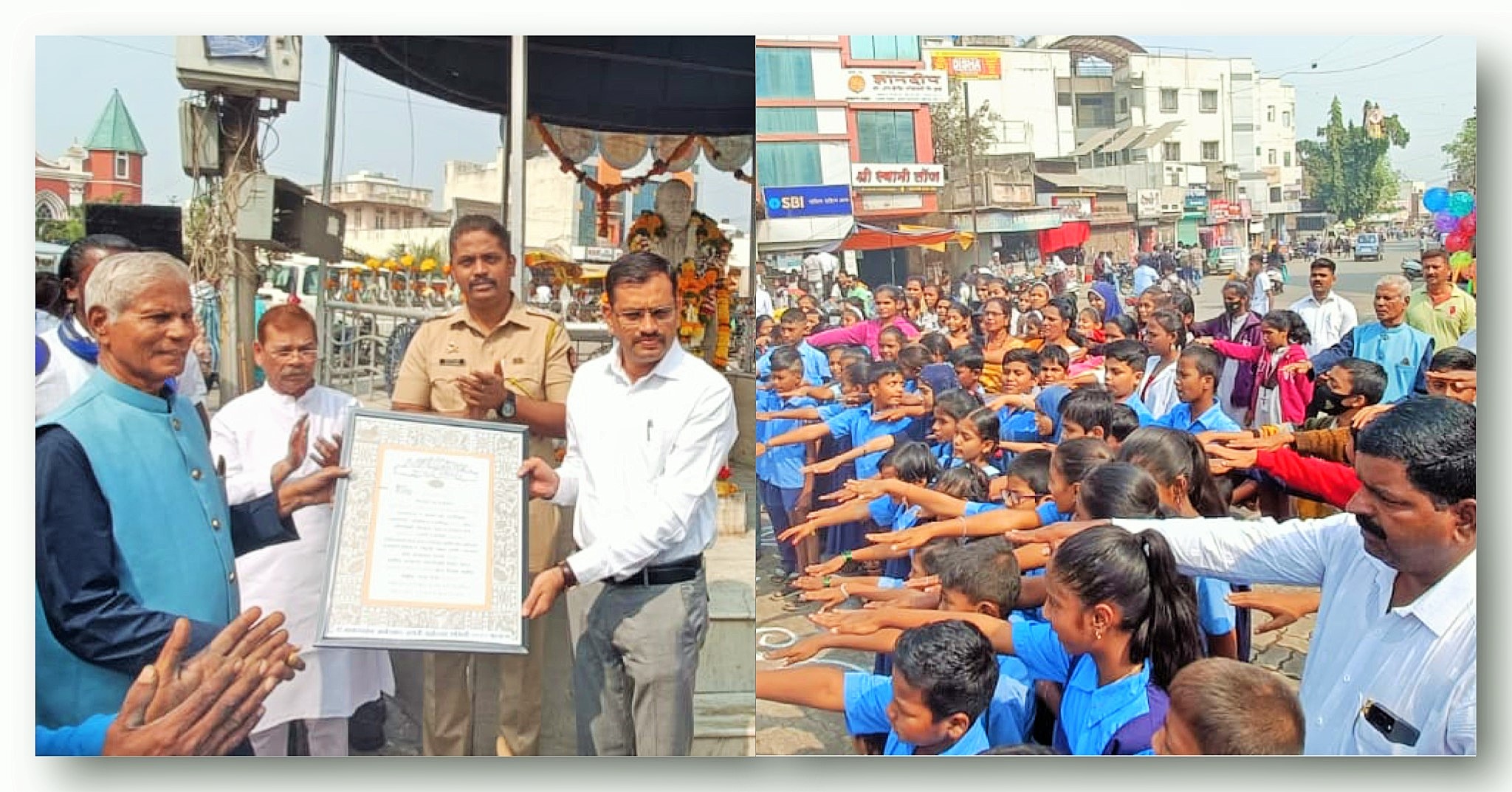 फलटणमध्ये प्रशासकीय अधिकाऱ्यांच्या साक्षीने संविधान दिन साजरा