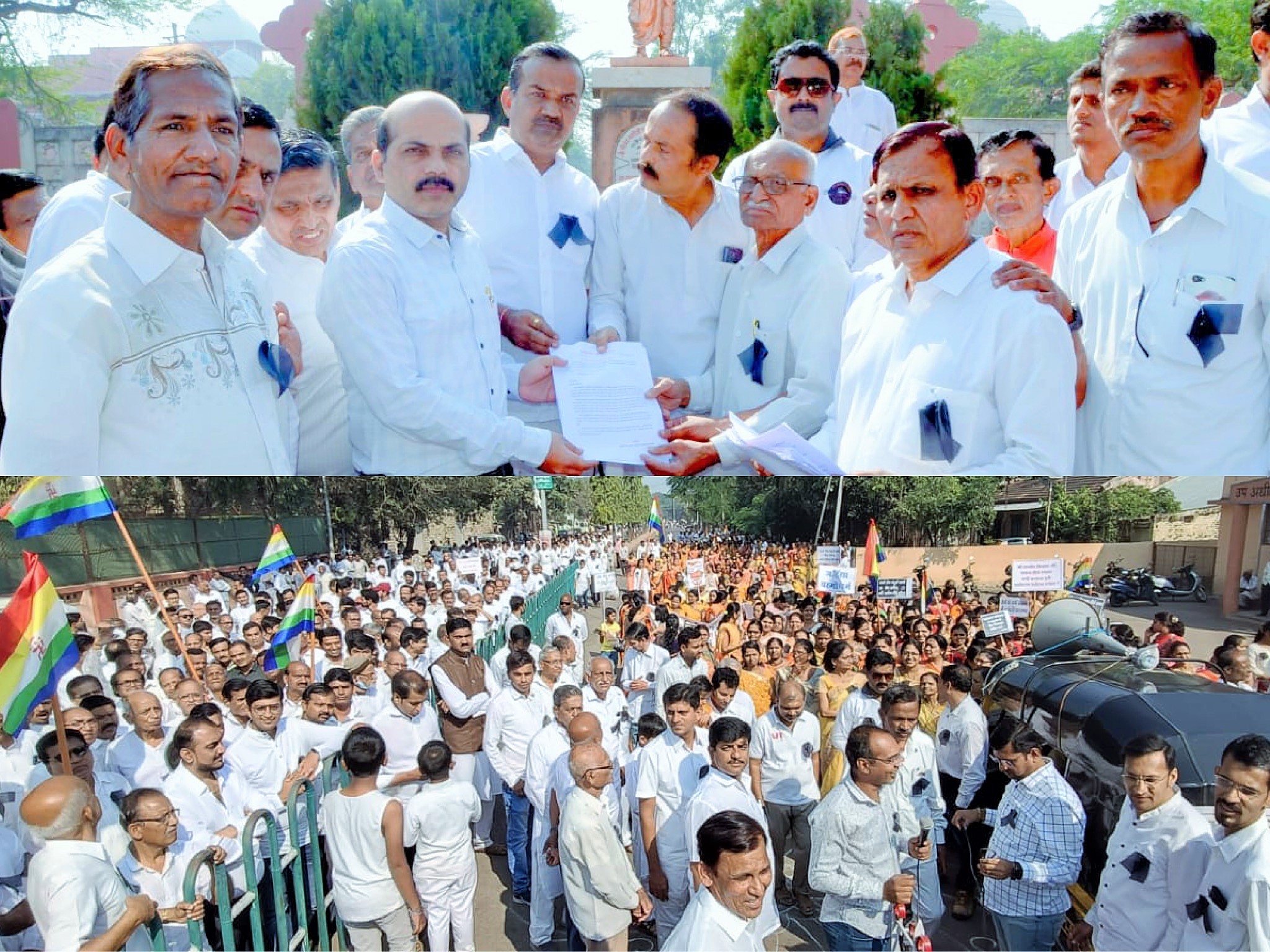 फलटणमध्ये जैन समाजाचा विशाल मोर्चा